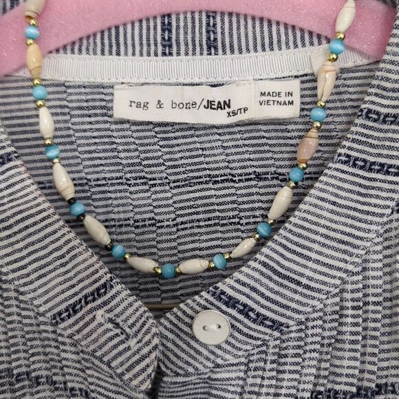 Rag & Bone Button Down Mini Shirt Dress and Slip Small/ Petite NWOT - Picture 2 of 8